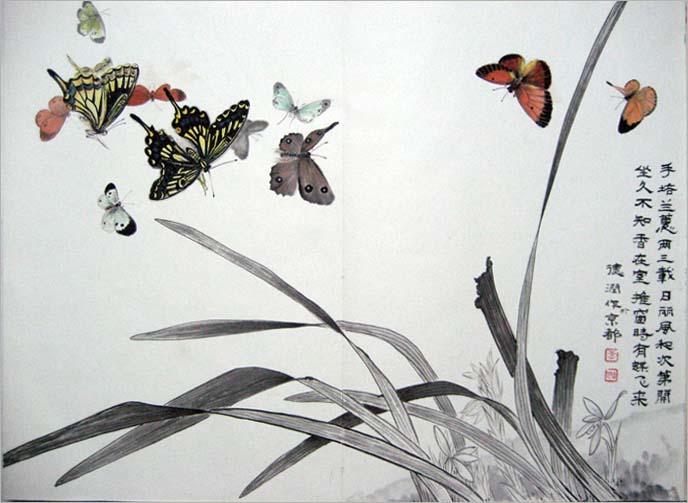 工笔草虫画以神韵来把握事物的形态(图)