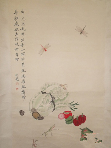 工笔草虫画以神韵来把握事物的形态(图)