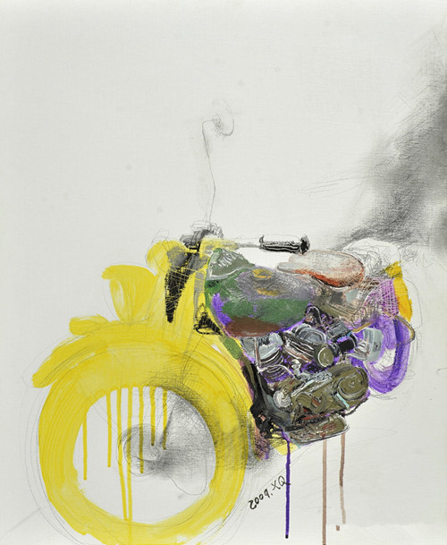 张新权画作中所表达的是场景的历史性(图)_环球收藏网