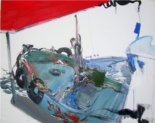 张新权画作中所表达的是场景的历史性(图)