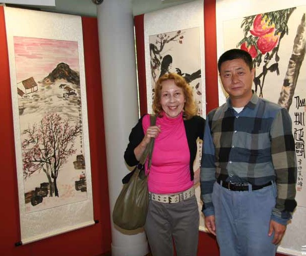 张剑峰结合两位大师之长 创作独特色彩(图)_环